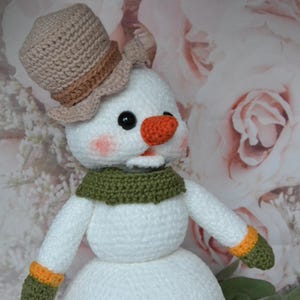 Crocheted snowman