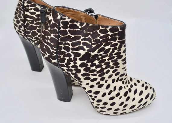 Anne Klein Animal Print Ankle Boots Leather Leopa… - image 7