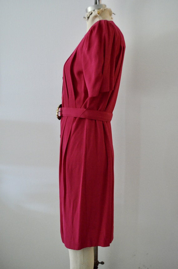 1980S Blazer Dress By S L Petites Pink Button Dow… - image 5