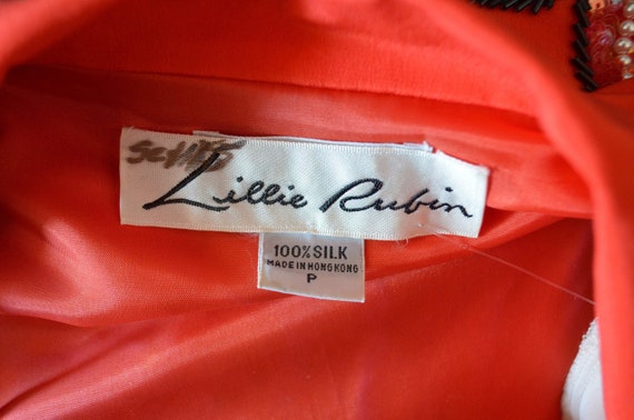 Vintage Lillie Rubin Silk Suit Set Women 2 Piece,… - image 7