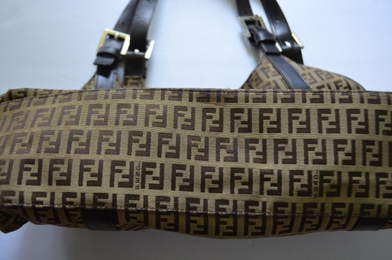 Authentic Fendi Zucca canvas Hobo - image 2