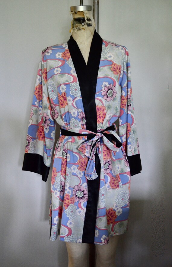 Vest Black Chinese Japanese Women Kimono Traditio… - image 5