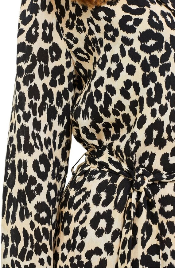 NWT TOP SHOP leopard print cheetah shirtdress paj… - image 2