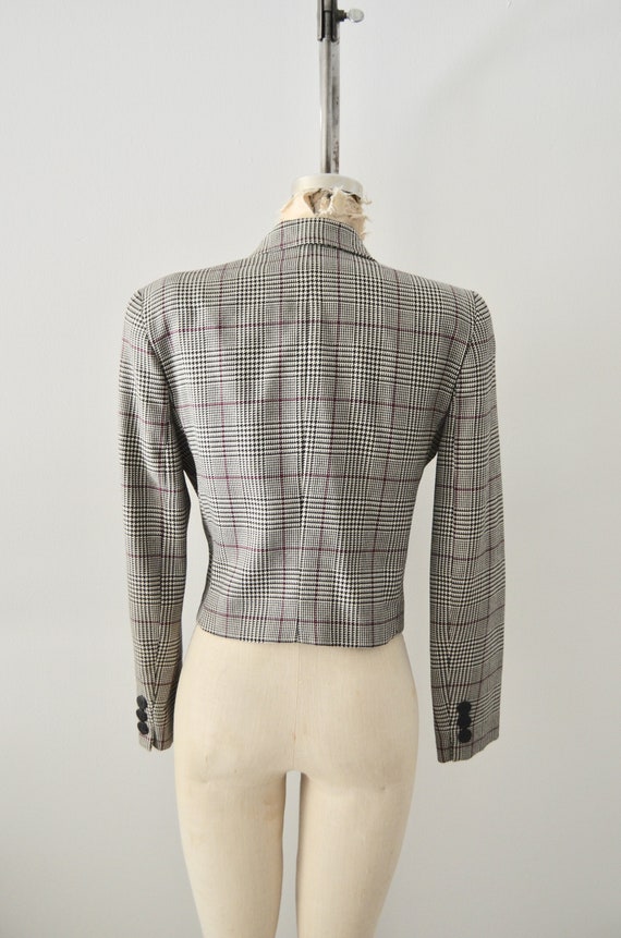 1990s Vintage Jones New York Houndstooth Black Wh… - image 4