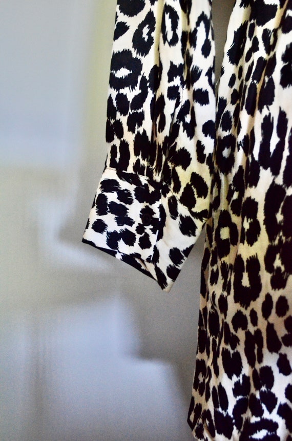 NWT TOP SHOP leopard print cheetah shirtdress paj… - image 5