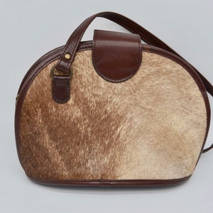 Braun Kalbshaar Pony Haar design EchtLeder Schulter Handtasche Handtasche Handarbeit Tasche Argentinien Cuero Vaca