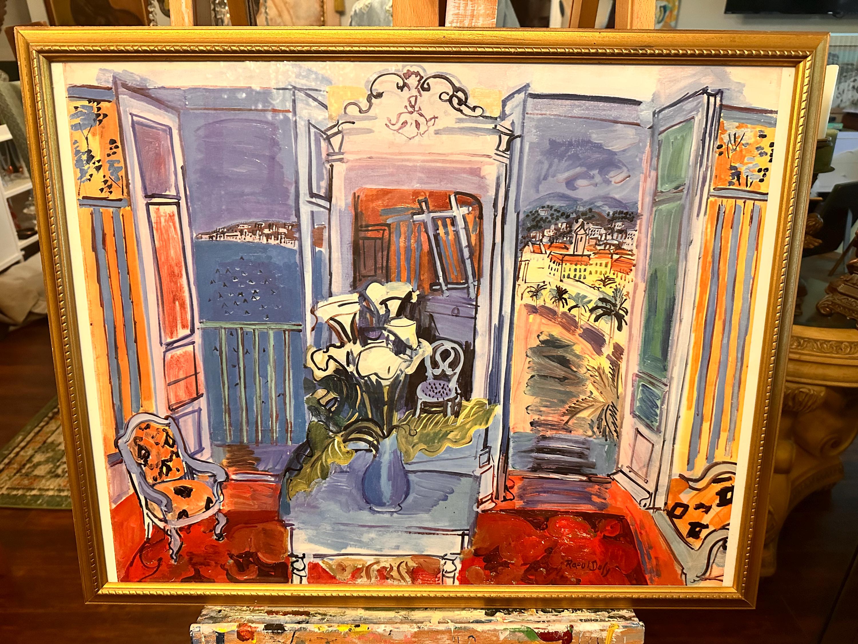 Raoul Dufy、NU COUCHE、海外版超希少レゾネ、新品額付 Raoul Dufy Interior With Open Windows Gold Custom Framed Print - Etsy