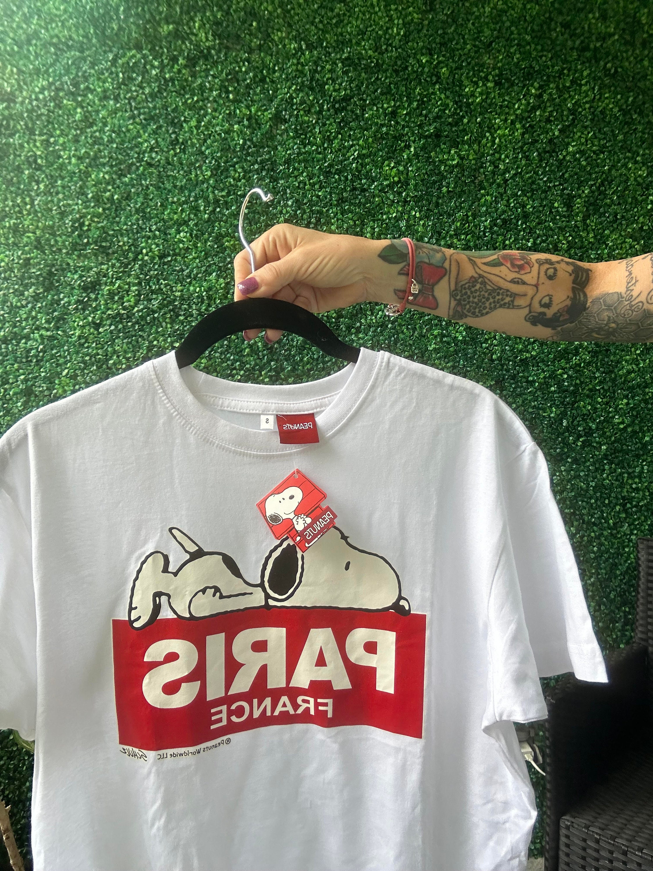 T-shirt Femme Springfield Licencié Snoopy - Tricot Confortable, Design Urbain Et Tendance