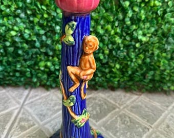 Belle Casa Candle Holder Tropical Theme, Monkey Claiming Branch, By Ganz