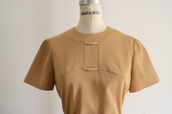 60S Mod Twiggy Aiglon Original Camel Dolly Knit S… - image 2