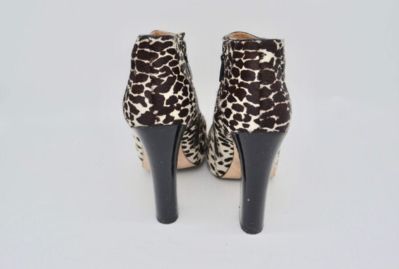 Anne Klein Animal Print Ankle Boots Leather Leopa… - image 3