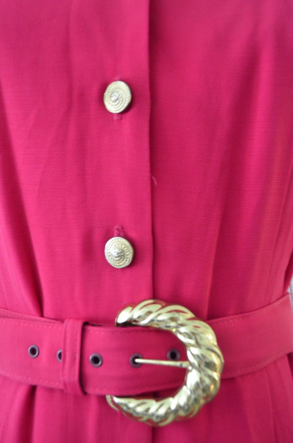 1980S Blazer Dress By S L Petites Pink Button Dow… - image 3