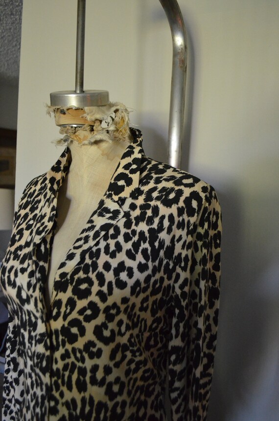 NWT TOP SHOP leopard print cheetah shirtdress paj… - image 6