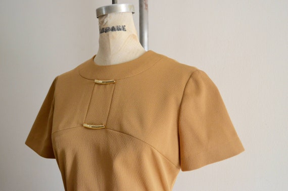 60S Mod Twiggy Aiglon Original Camel Dolly Knit S… - image 3