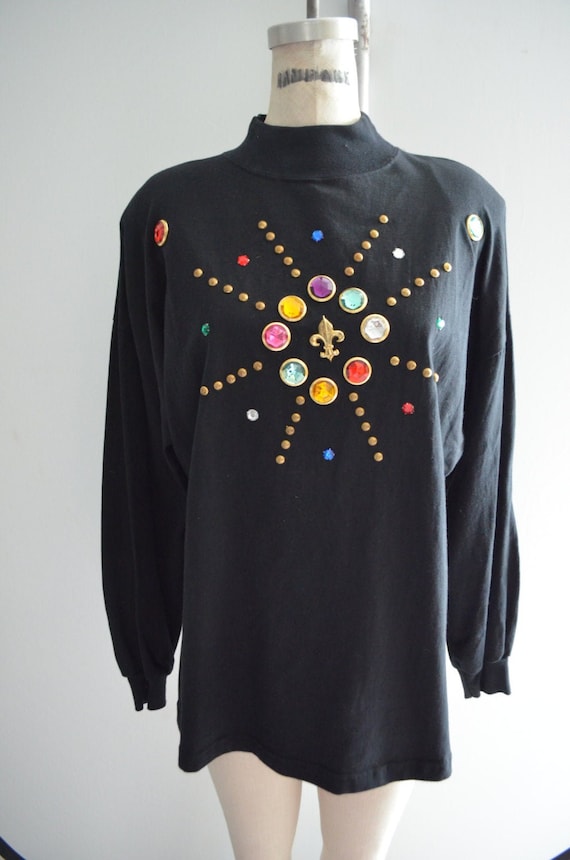 Colorful Stones Beaded Embellished Oversized Women