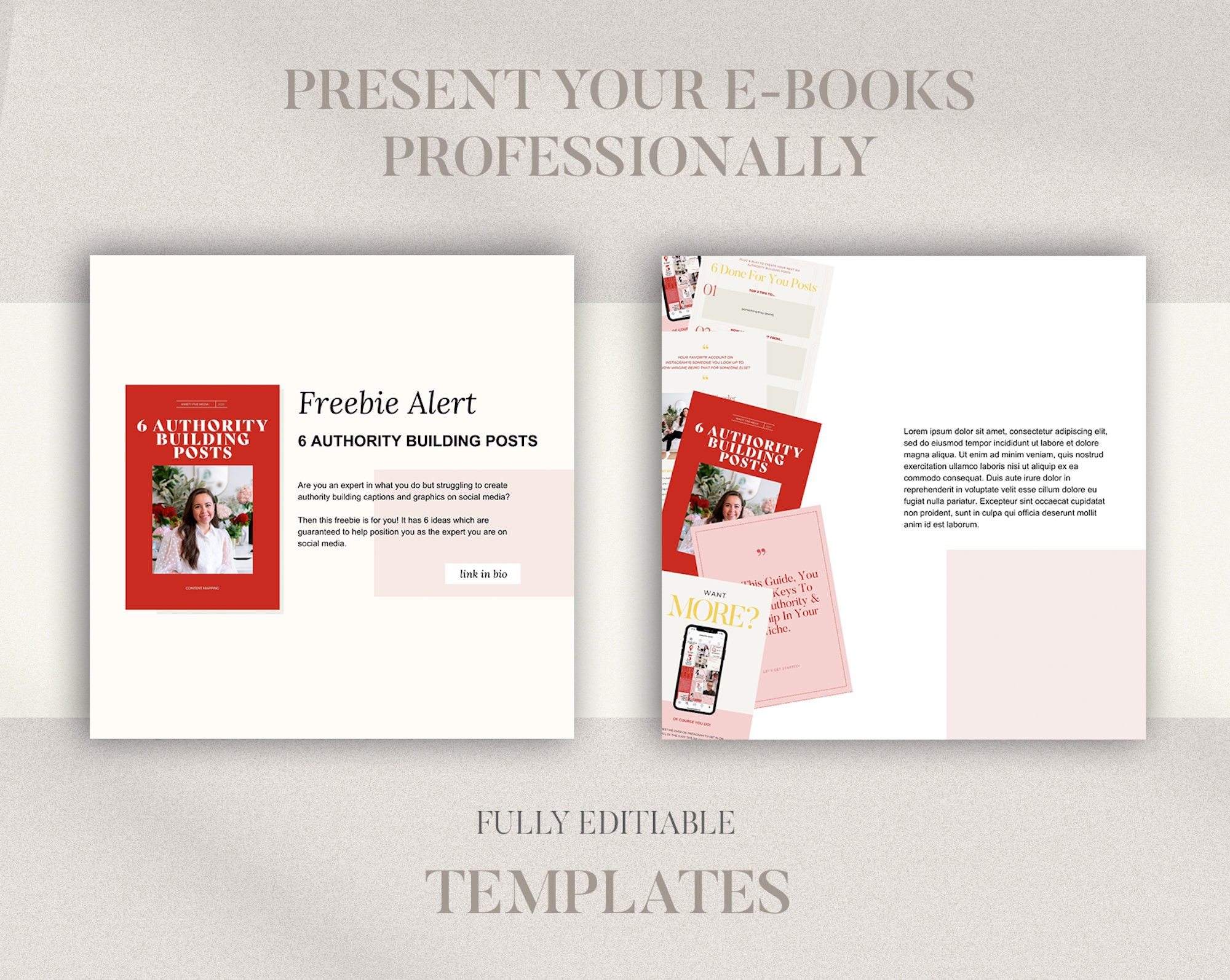 7 Ebook Promo Instagram Feed Templates Instant Download Etsy