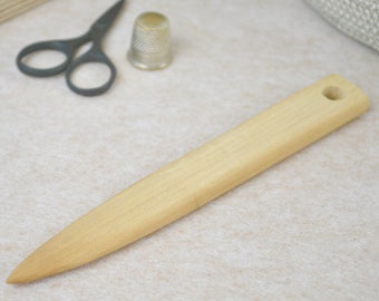 Point turner & seam creaser wood sewing pressing tool