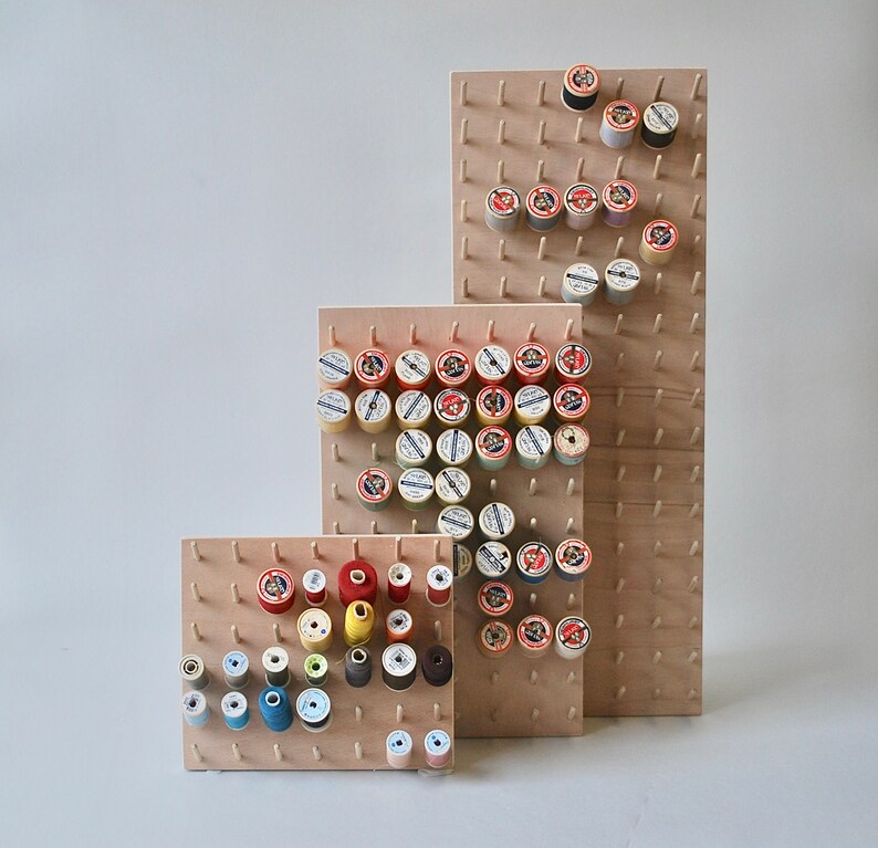 Sewing pegboard thread storage sewing room organiser Etsy