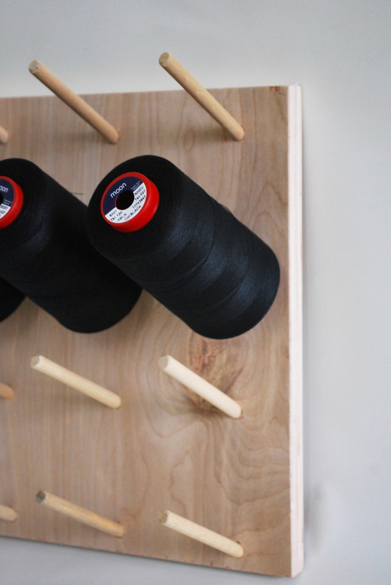 Overlocker serger thread storage sewing pegboard Etsy