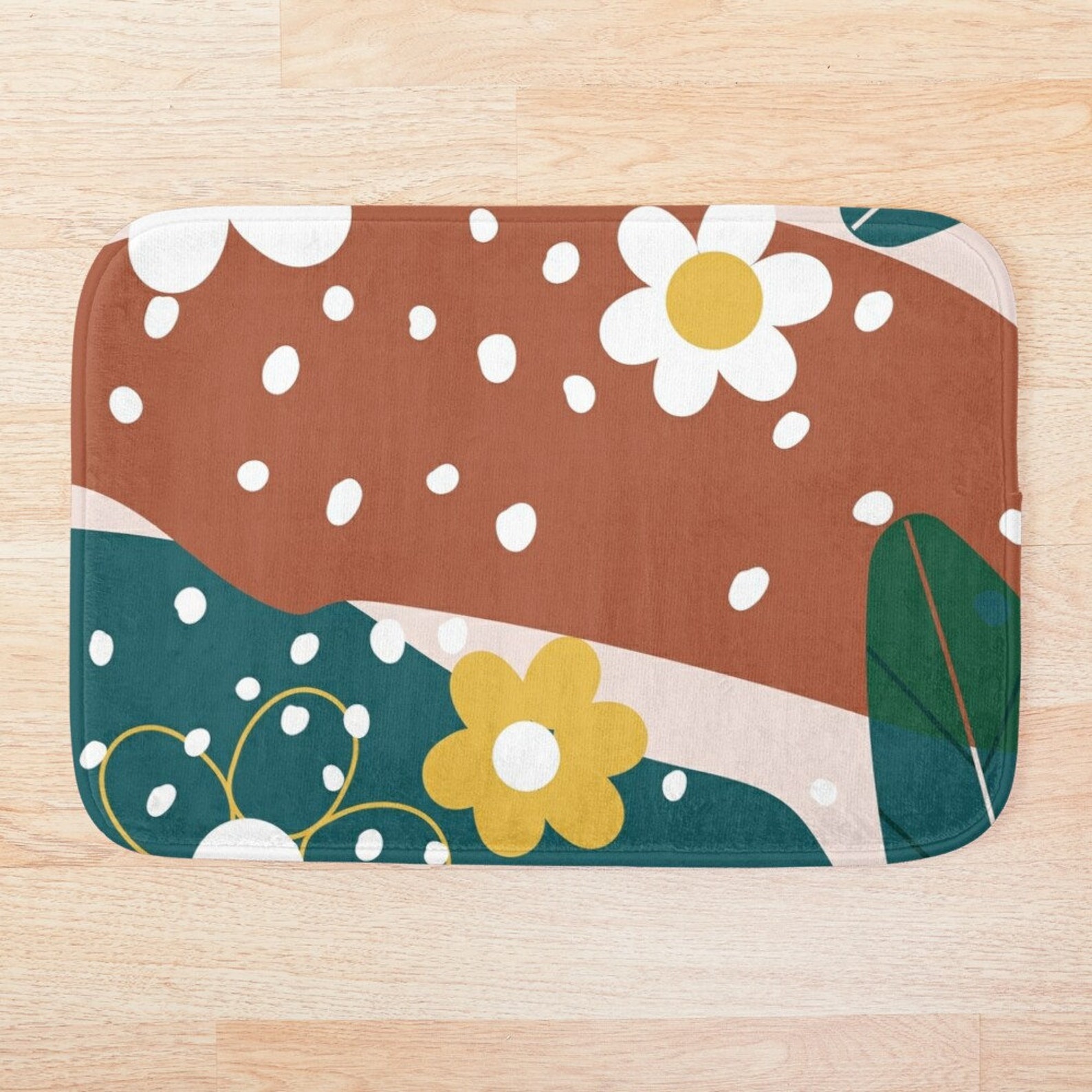 Bath mats Botanic bath mat Farmhouse bath mat Bathroom decor Etsy