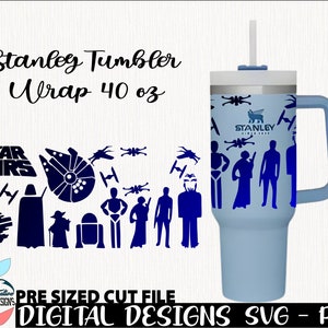 Stanley 40 oz, 2 Designs Stanley, Galaxy Stanley cup svg, cup Stanley 40oz, wars cup, Quencher Stanley tumbler 40oz svg, Stanley tumbler