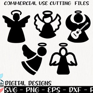 Engel Svg, Png, Eps, Dxf, pdf - Weihnachten Svg, Png - Engel Svg - Silhouette Engel Svg - Cricut geschnitten Datei - digitaler Download