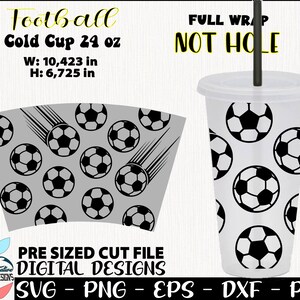 Coupe de football 24 oz, svg de football, coupe de football, svg Design, svg de jeu, coupe du joueur, football svg, coupe pas trou, Quatar cup, Cold Cup 24 oz