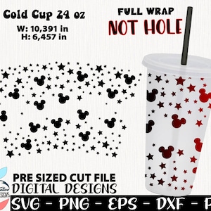 My Friend svg, Mouse cup Wrap 24 oz, Lindos diseños de mouse, Diseño de mouse negro svg, Taza de mouse sin agujero, Magic Mouse Cold Cup sin agujero