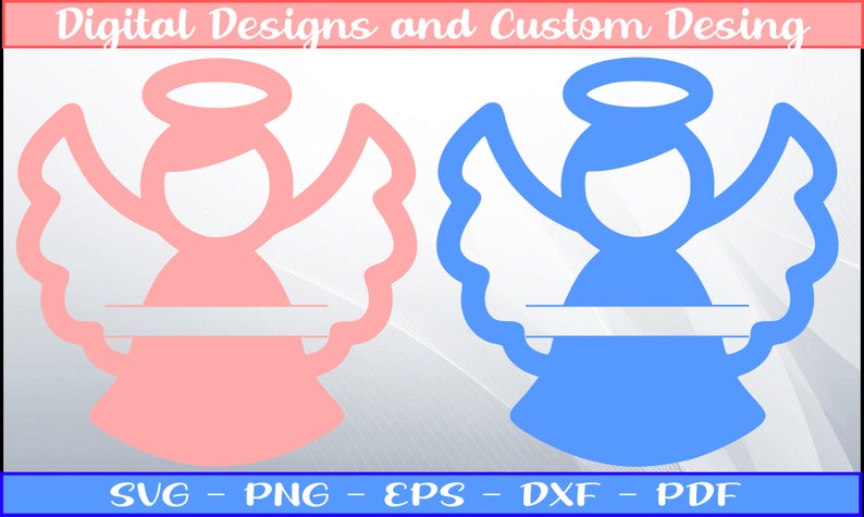 Download Png Eps Cricut Cut File Dxf Digital Download Png Baby Svg Pink Angel Svg Baby Angel Svg Pdf Blue Angel Svg Clip Art Art Collectibles