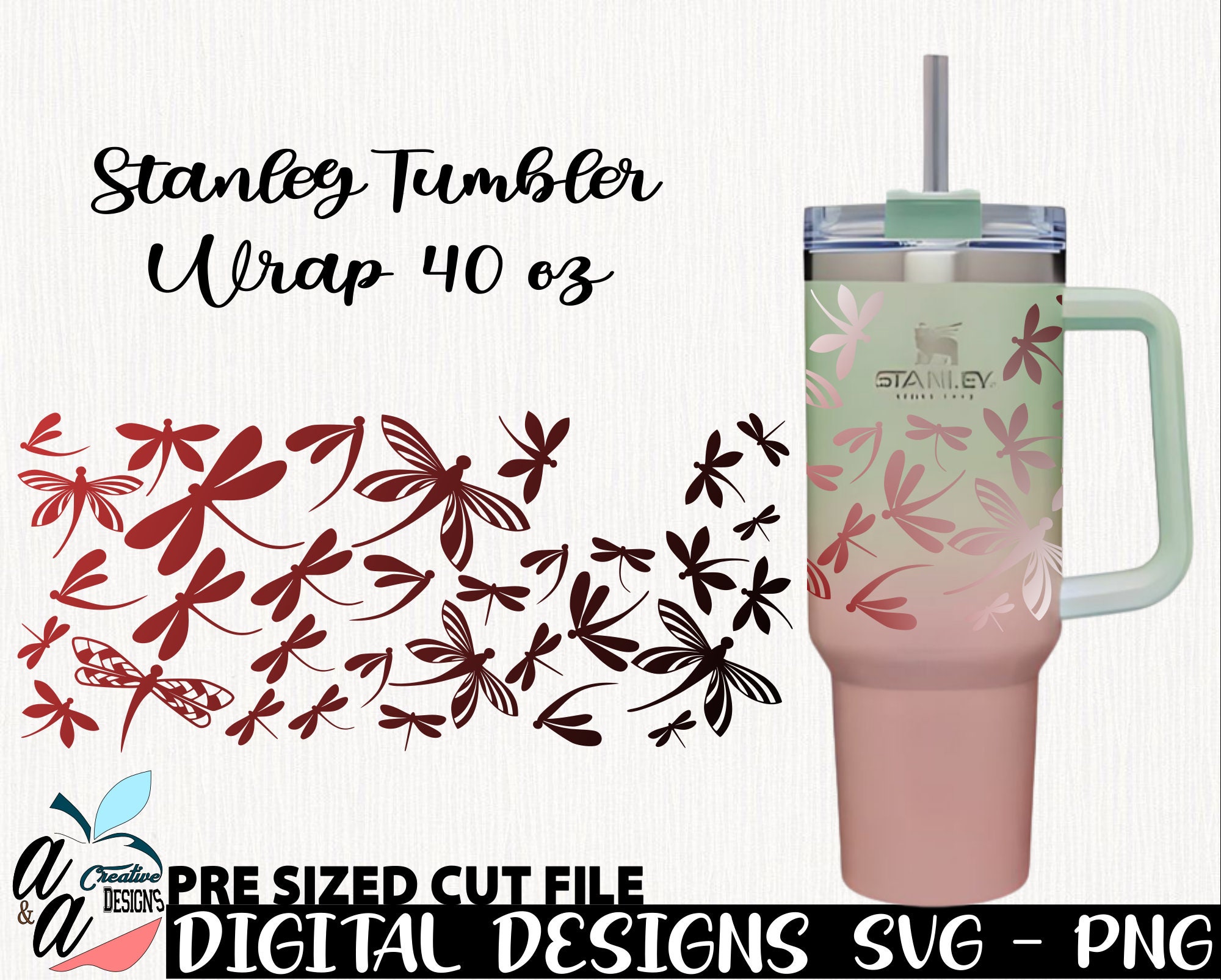Smiley Sticker 40 Oz Stanley Tumbler Graphic by SparkyDesignsUS · Creative  Fabrica