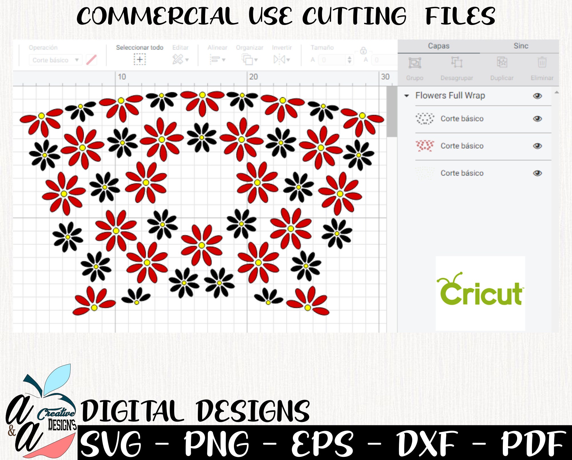 Download Flowers svg flowers Starbucks Full Wrap 24 oz flower svg ...