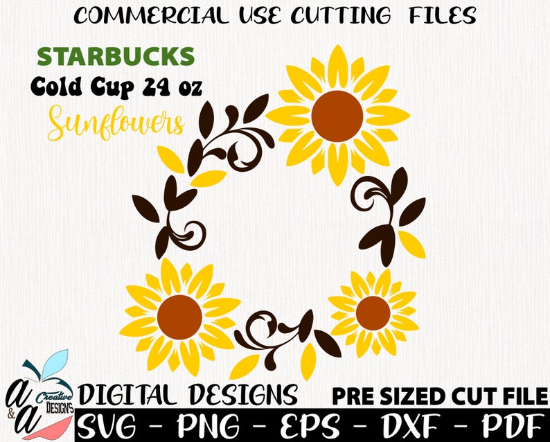 Free Free 277 Template Sunflower Starbucks Cup Svg SVG PNG EPS DXF File