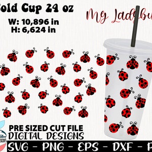Coccinella Coppa 24 oz, Amore tazza in formato SVG, Coccinella in formato SVG, Coccinella Coppa in formato SVG, Coccinella in formato SVG Design, Coppa Coccinella non foro, Coppa Coccinella, Coppa in formato SVG 24 oz non foro