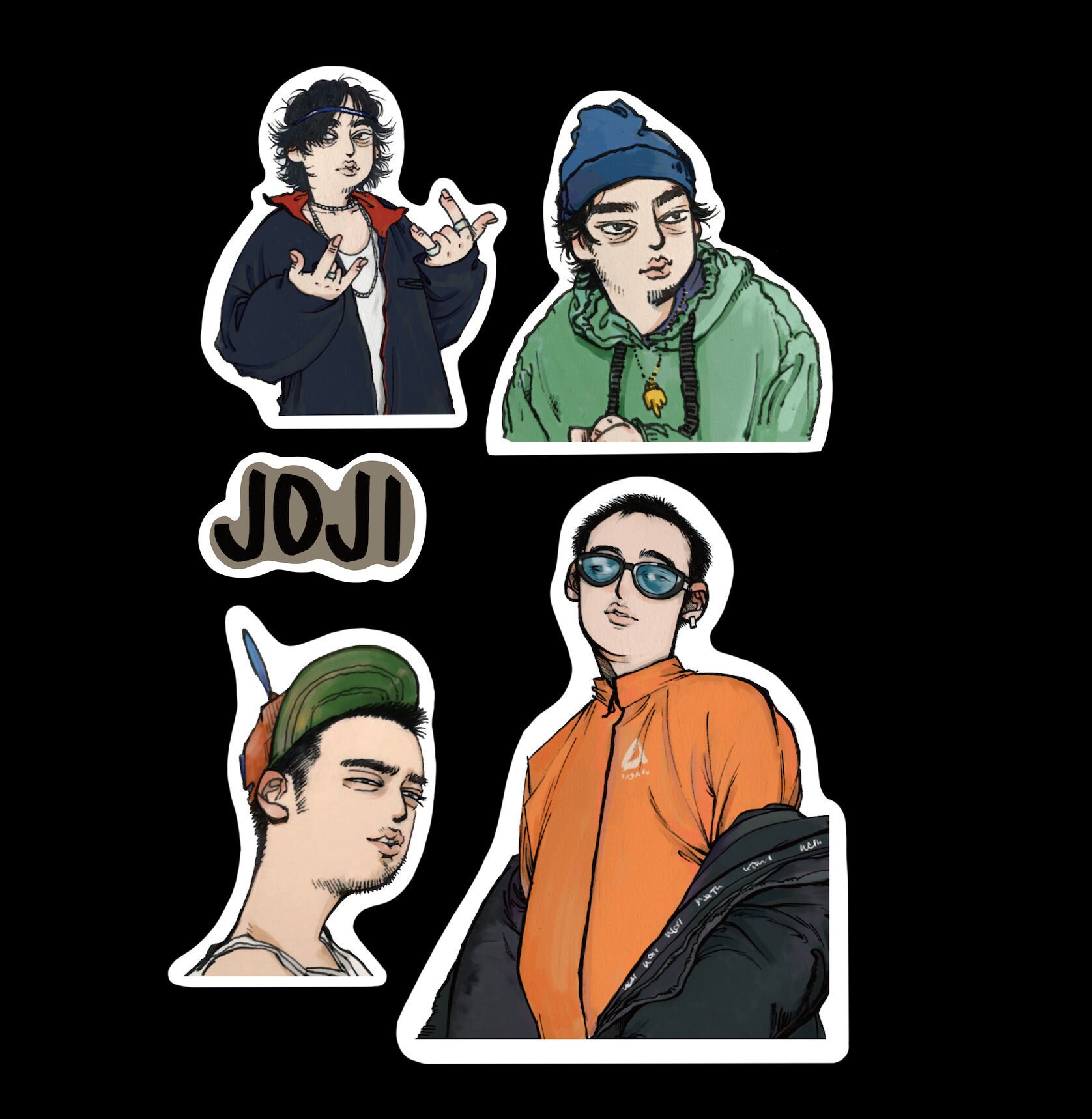 Jojijoji88rrising Stickers Set Waterproof Stickers Sticker - Etsy