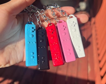 Wii remote Charms | 2 inch keychain | Cute | Nostalgic | Cartoon | Unique | Colorful |