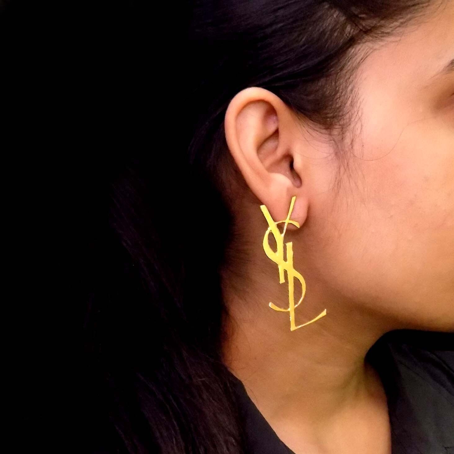ysl stud earrings
