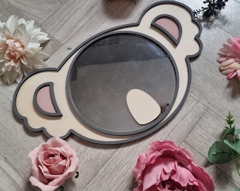 Personalised Children's Koala Mirror, Koala themed nursery decor