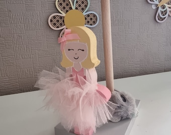 Ballerina Hair Accessory Holder: Scrunchie & Bobble Storage