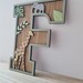 Safari Themed Letters Personalised Jungle Themed Wall Art Wooden Name ...