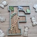 Safari Themed Letters Personalised Jungle Themed Wall Art Wooden Name ...