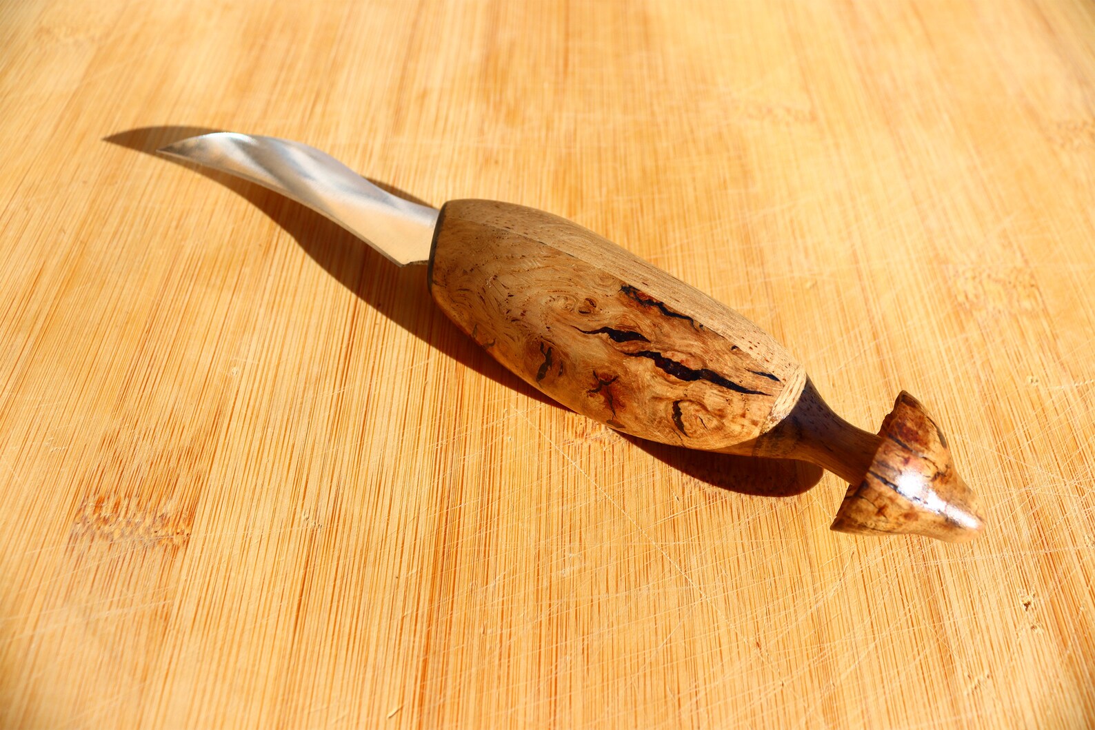 Foraging knife Mushroom knife wooden mushroom handle oak Etsy