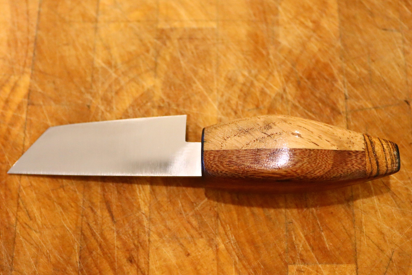 Stainless steel cheese knife single bevel chisel cheese Etsy