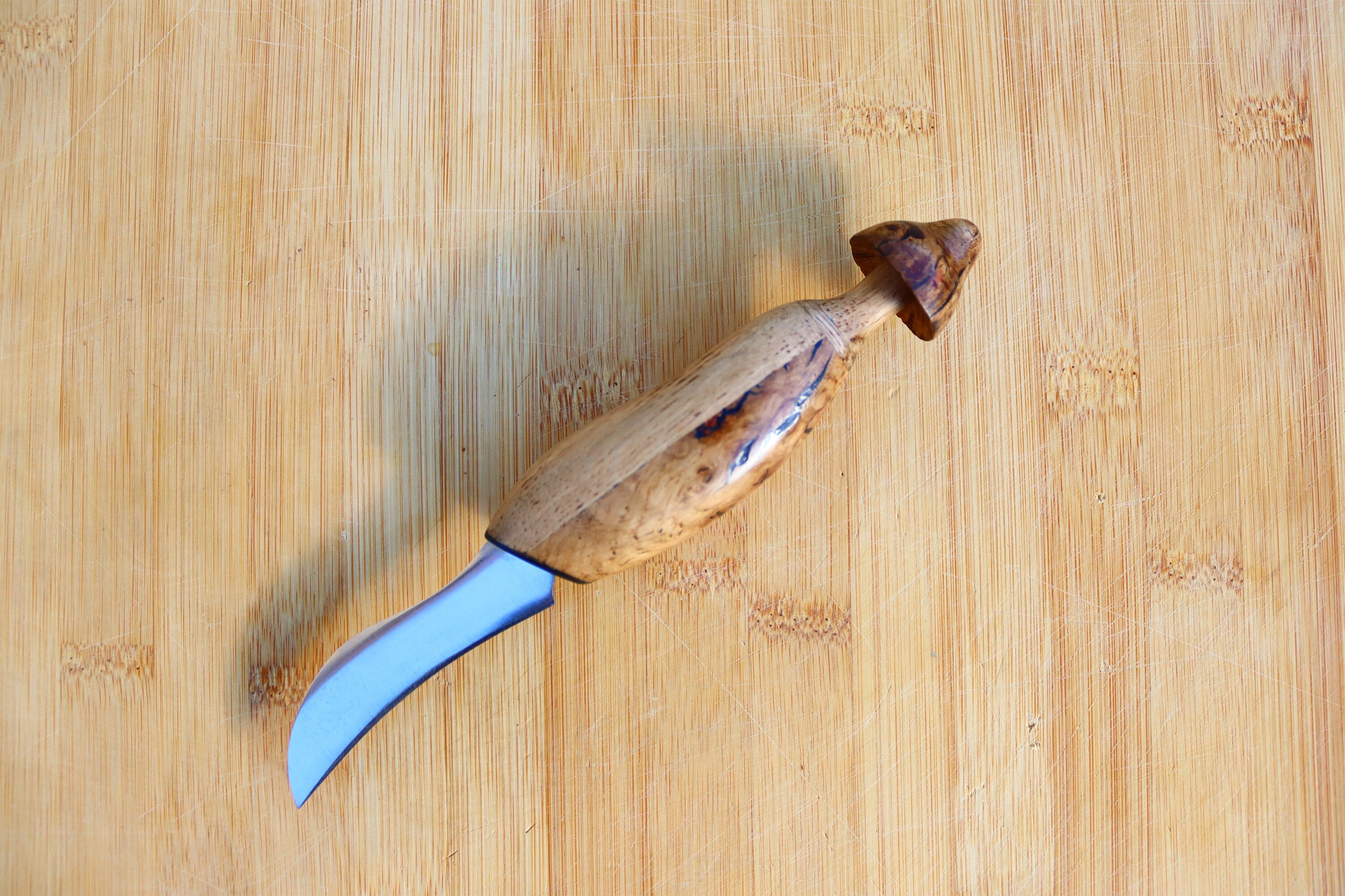 Foraging knife Mushroom knife wooden mushroom handle oak Etsy