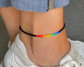 Rainbow Anklet - Ankle Bracelet for Men Women & Queers - LGBT CSD Pride