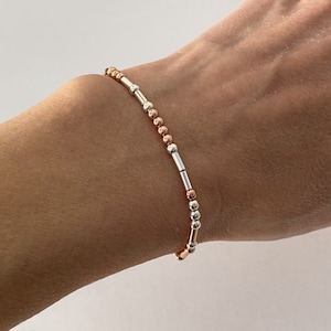 Personalisiertes Armband mit Namen/Wort als Morse Code Geschenk für Freundin Schwester Geschenk Bild 2