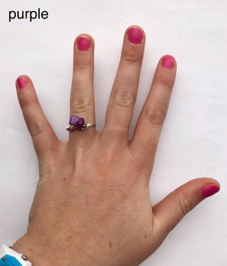 crystal ring size 6.5