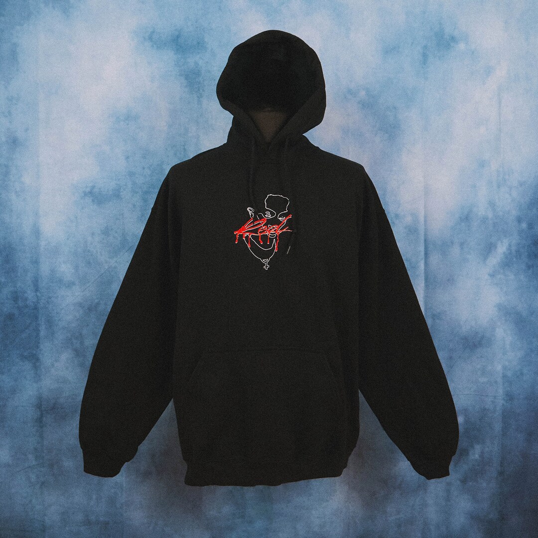 Playboi Carti Whole Lotta Red Outline Unisex Embroidered Hoodie - Etsy