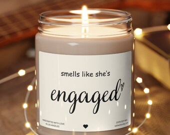 Engagement Candle Gift, Engaged Candle, Engagement Gifts for Her, Engaged Gift, Engagement Gift for Couple, Gift for Friend Getting Married