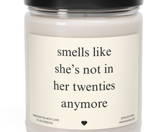 30th birthday gift for her, gift for friend turning 30 years old, funny birthday candle, dirty thirty, not in your twenties anymore