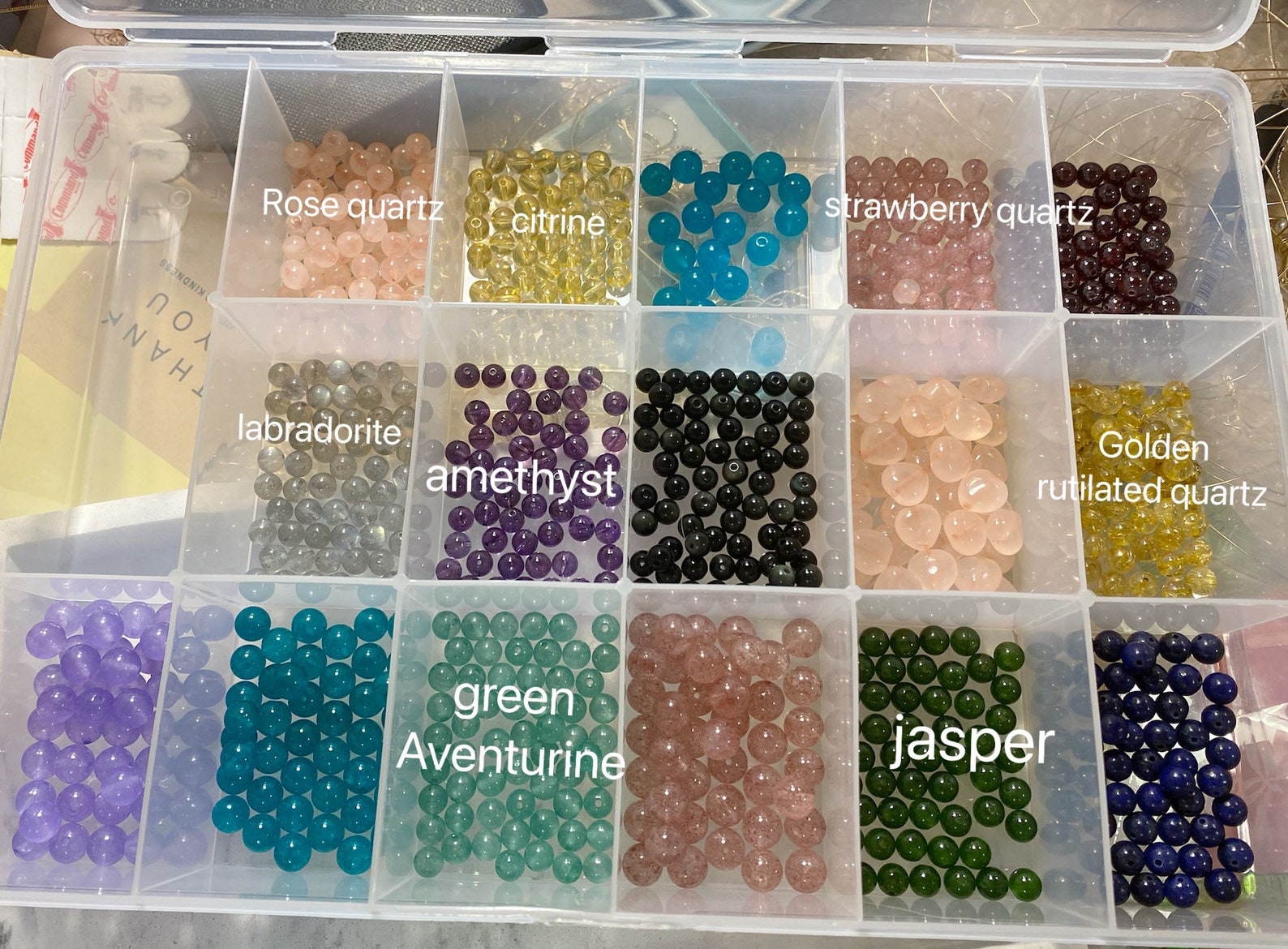 Custom crystal bracelet Natural crystal bead bracelet 14k Etsy